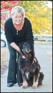 Shirley Scott and dog